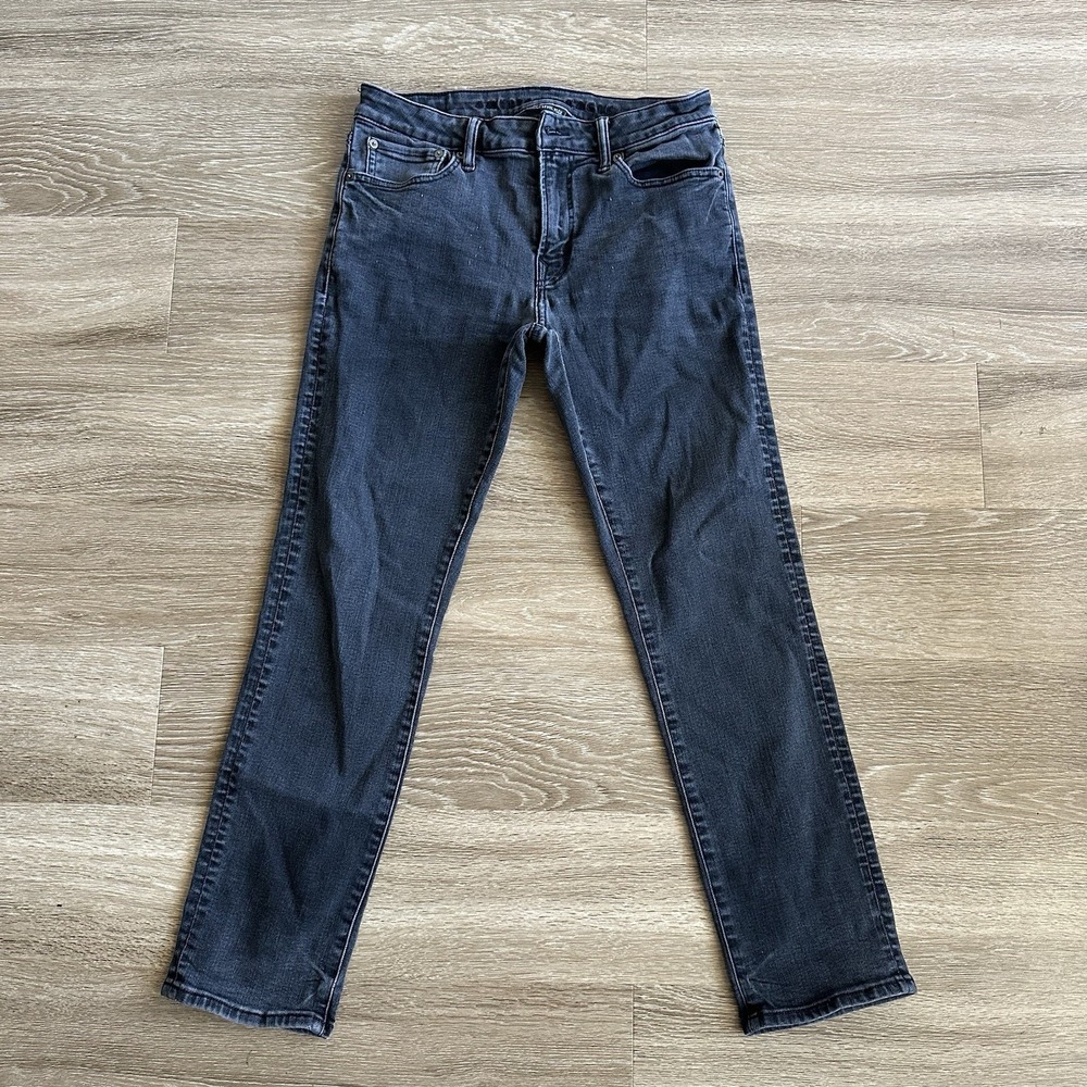 American Eagle Outfitters Slim Straight Denim Jeans Black Men's 31X30